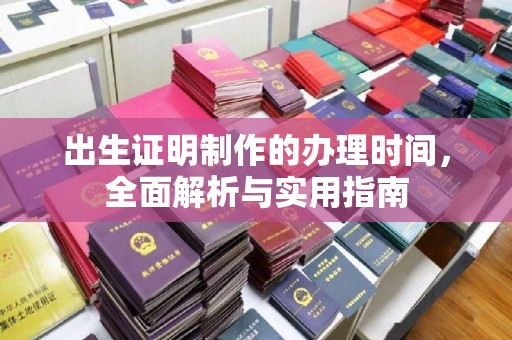 大通出生证明制作的办理时间，全面解析与实用指南